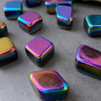 Rainbow Hematite Tumbled Stones