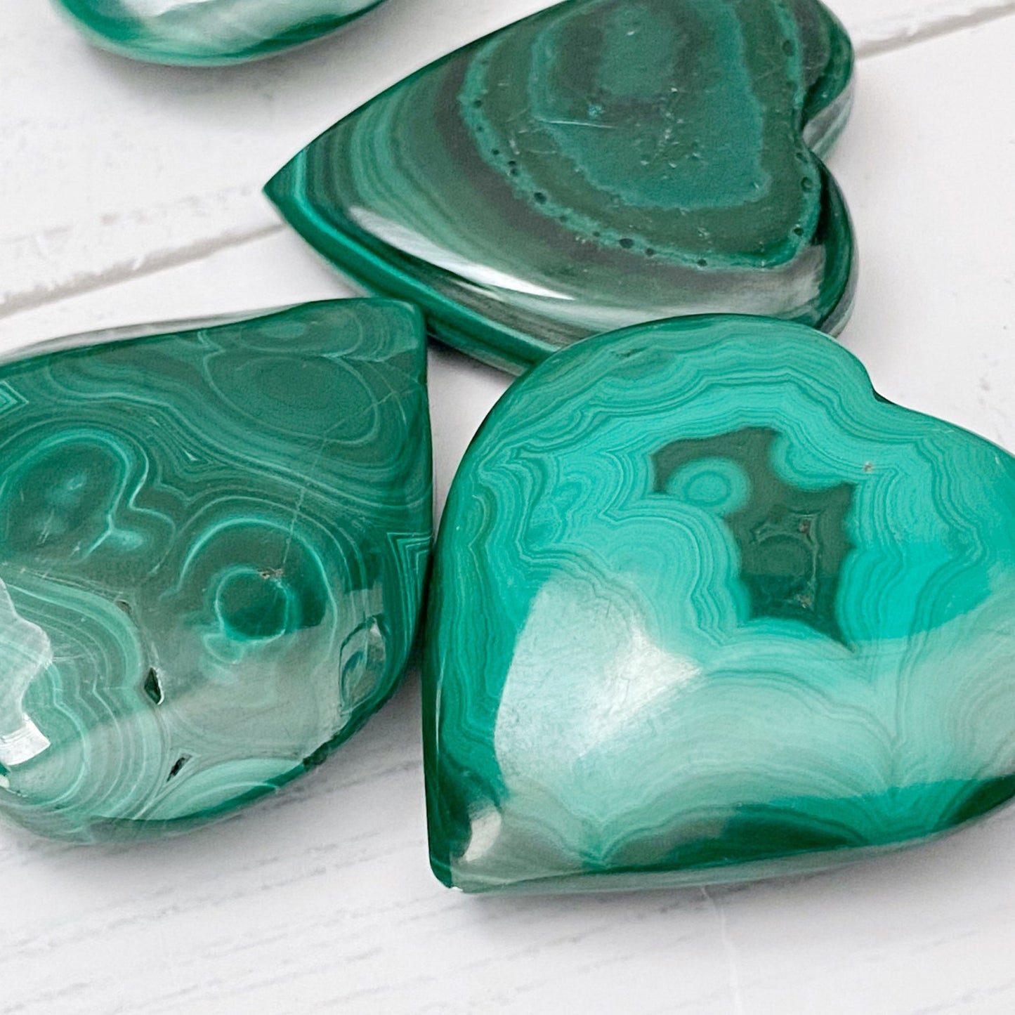 1.5" Small Malachite Heart