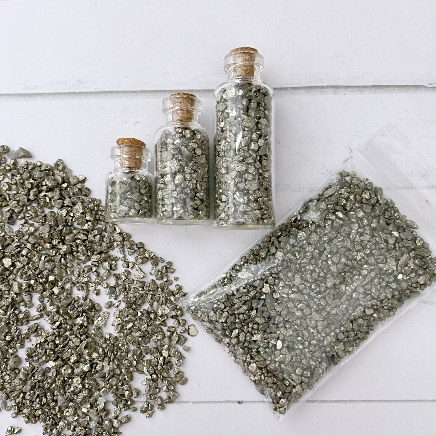 Pyrite Crystal Chips