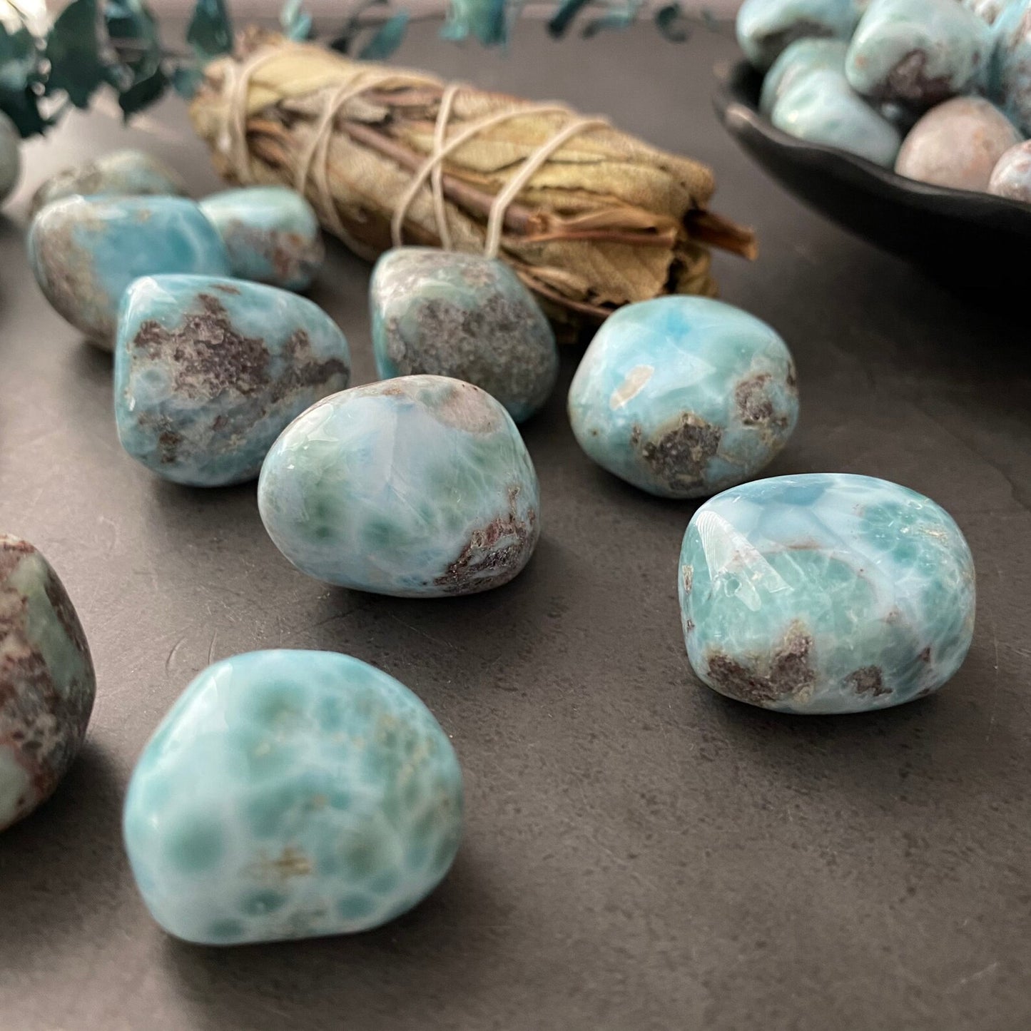 Larimar Tumbled Stones