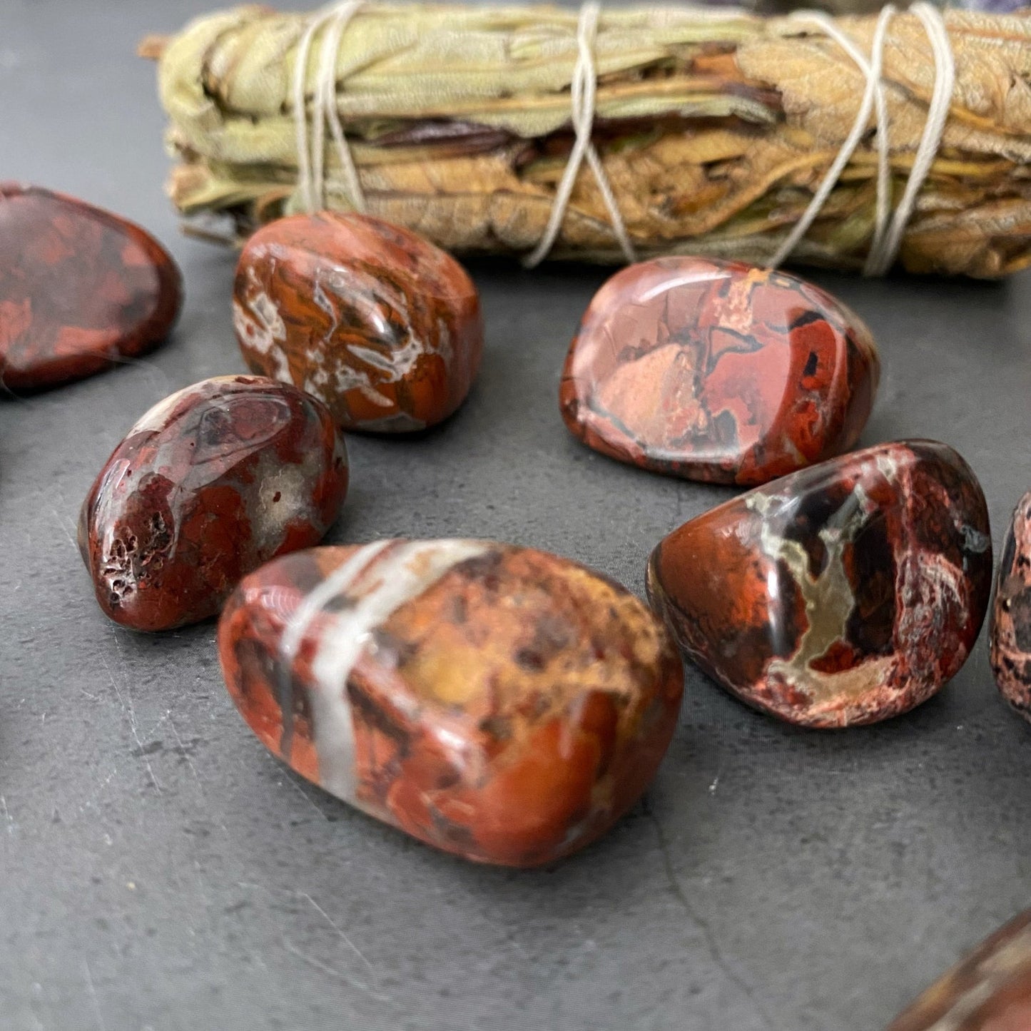 Brecciated Jasper Tumbled Stones