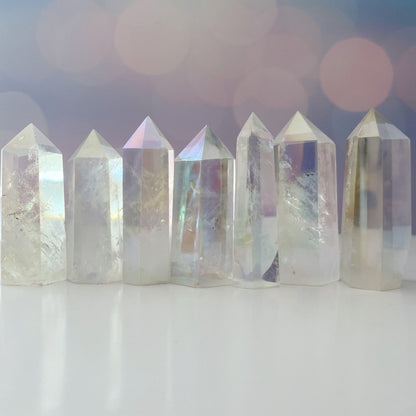 2-4" Polished Angel Aura Quartz Point