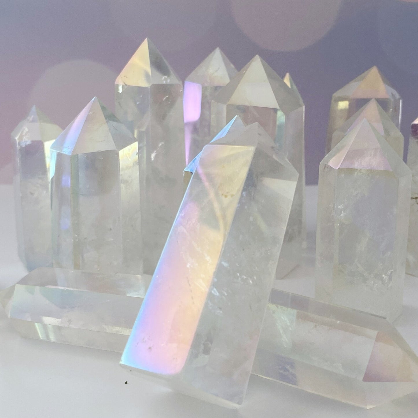 2-4" Polished Angel Aura Quartz Point