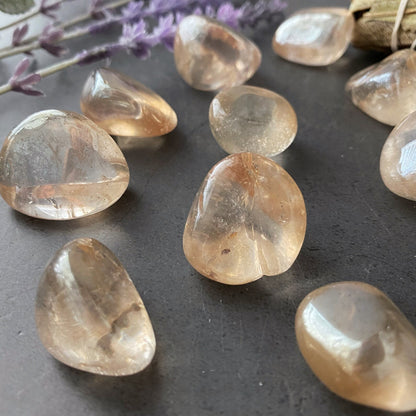 Champagne Aura Quartz Tumbled Stone