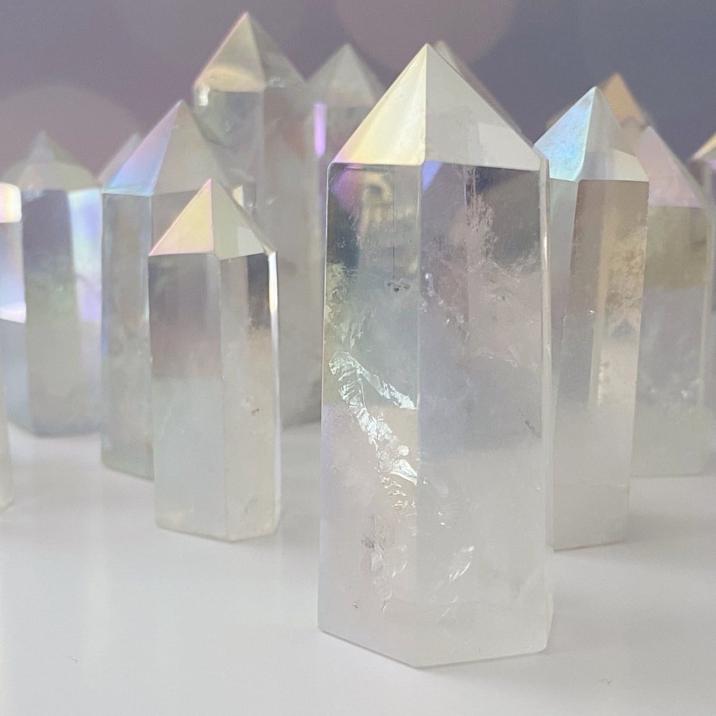 2-4" Polished Angel Aura Quartz Point