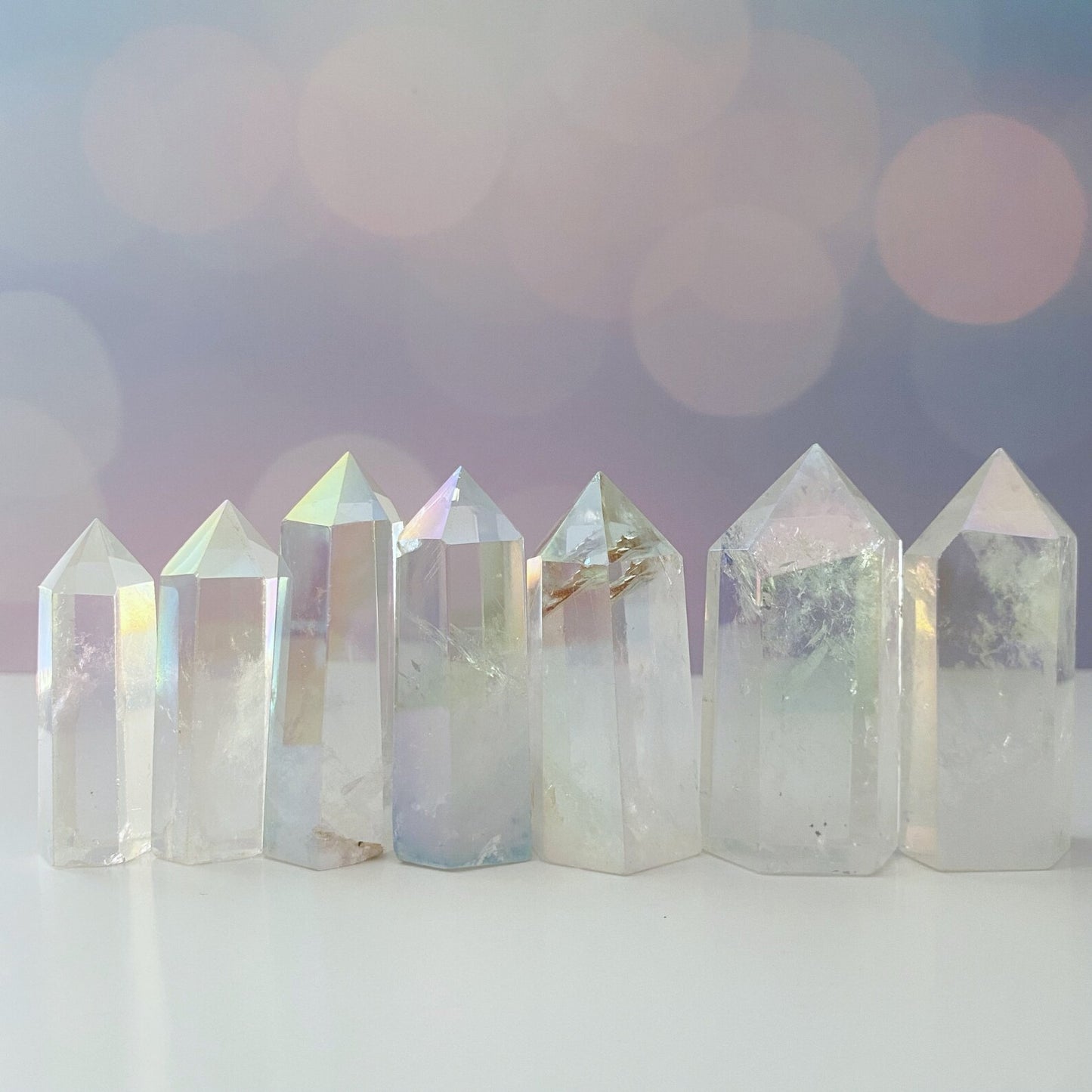 2-4" Polished Angel Aura Quartz Point