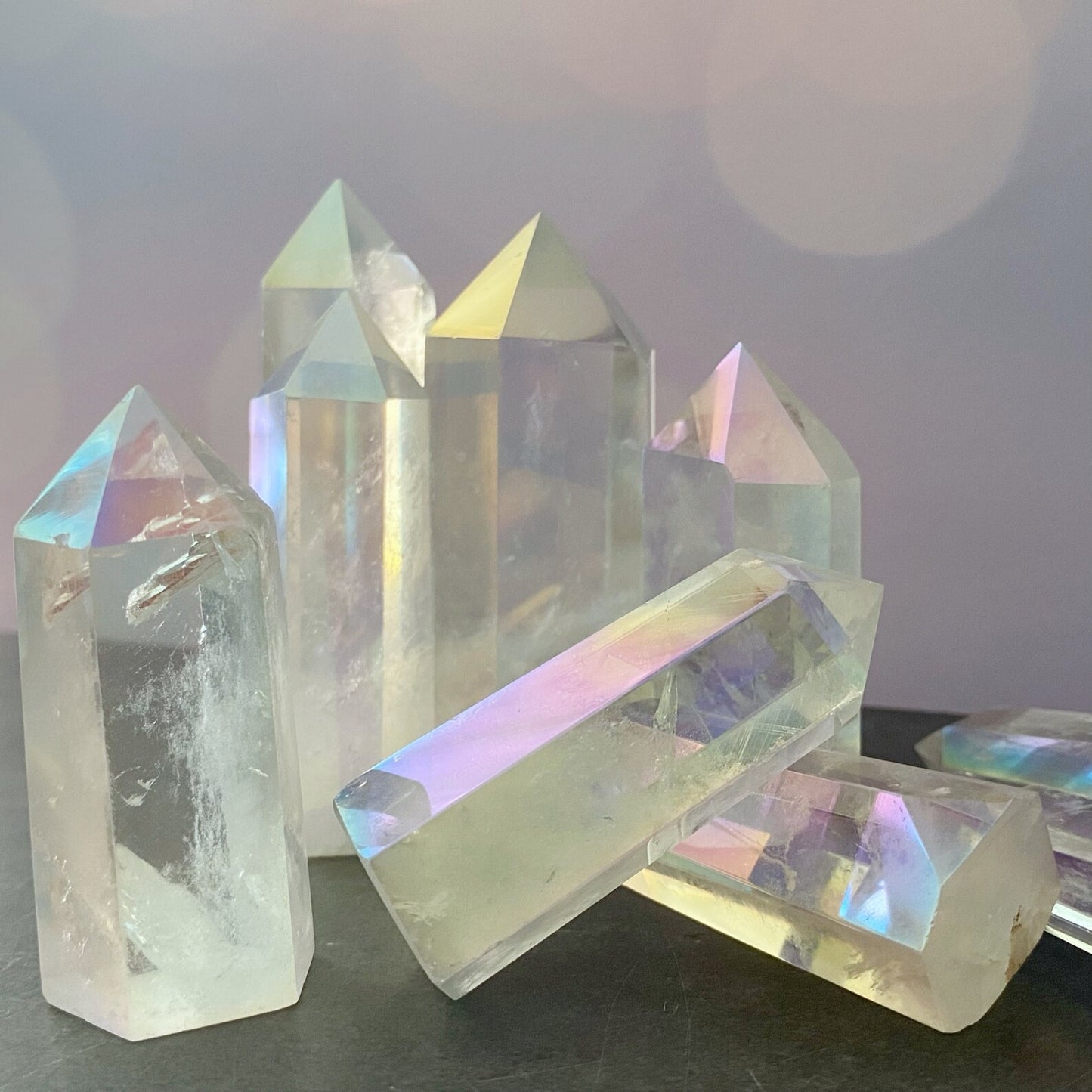 2-4" Polished Angel Aura Quartz Point