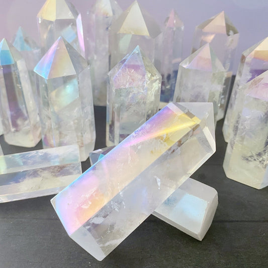 2-4" Polished Angel Aura Quartz Point