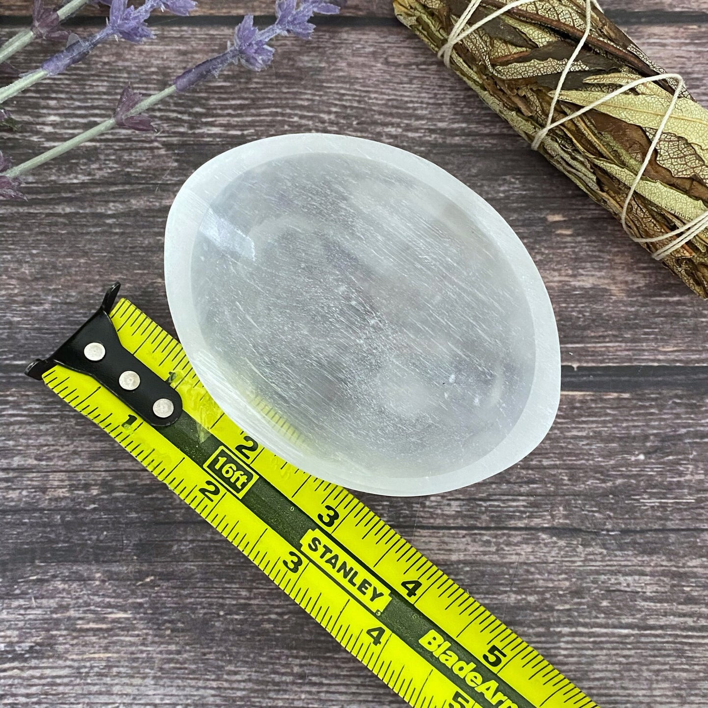 4" Oval Selenite Charging Bowl