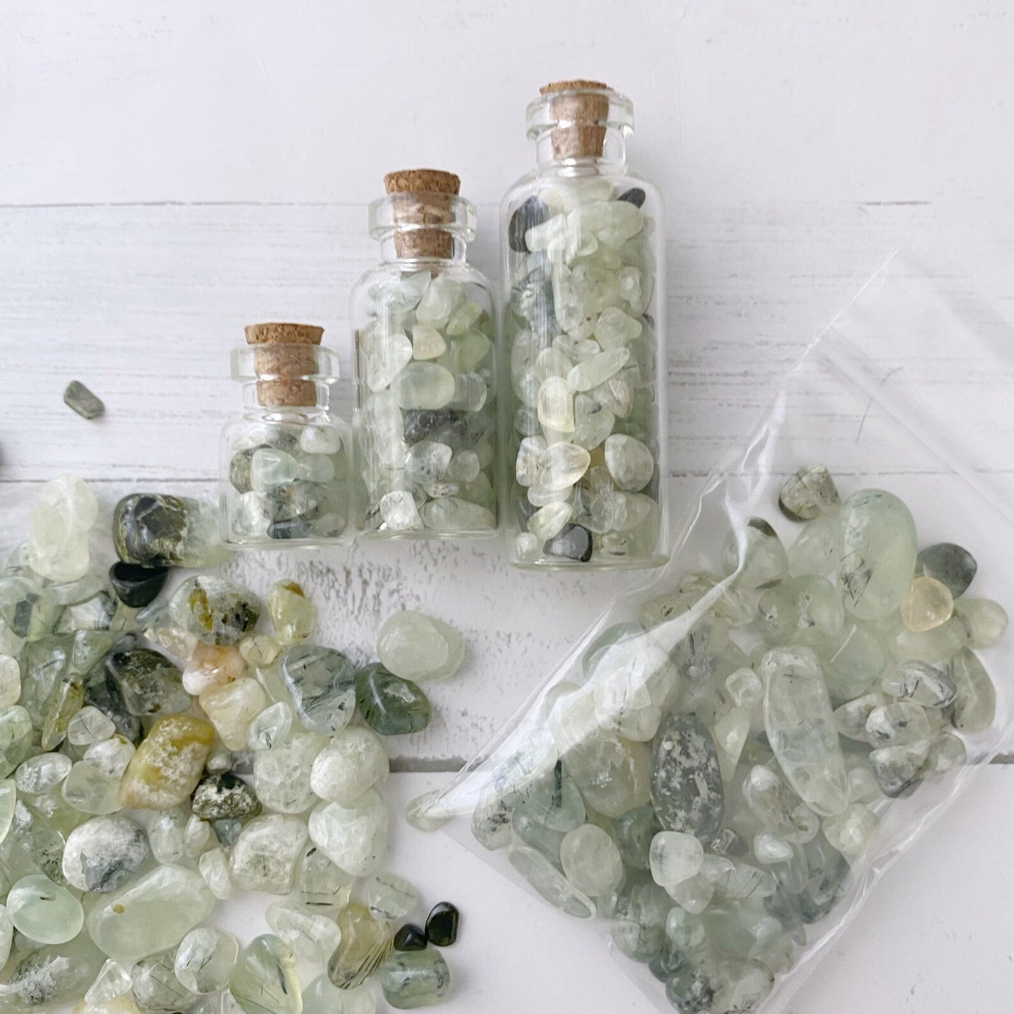 Prehnite Crystal Chips