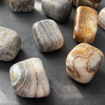 Banded Onyx Tumbled Stones