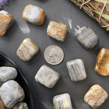 Banded Onyx Tumbled Stones