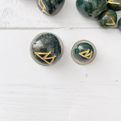 Bloodstone Elder Futhark Runes