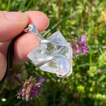 Raw Apophyllite Pendant