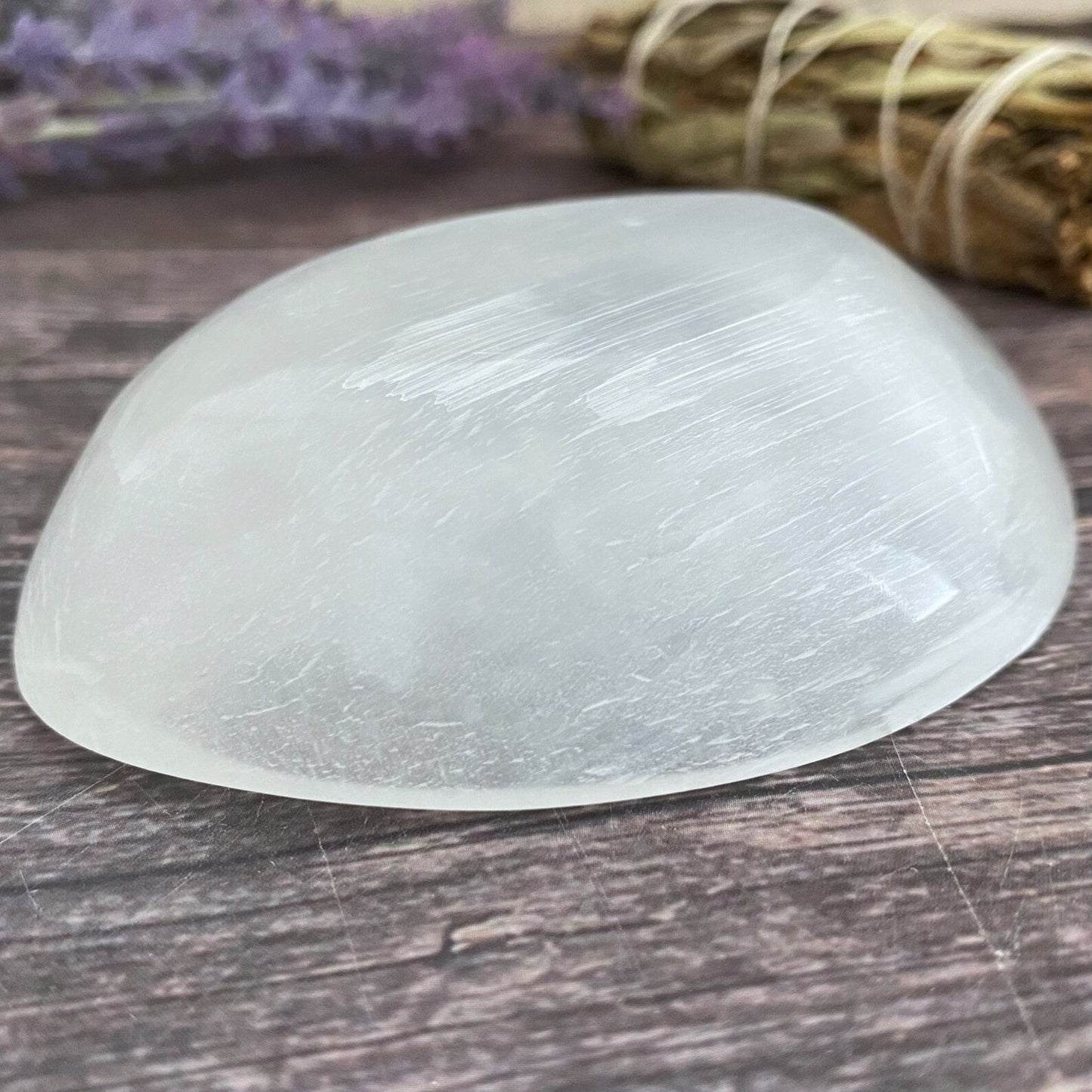 4" Oval Selenite Charging Bowl