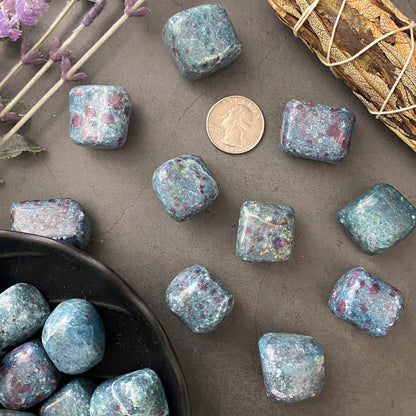 Ruby Kyanite Tumbled Stones