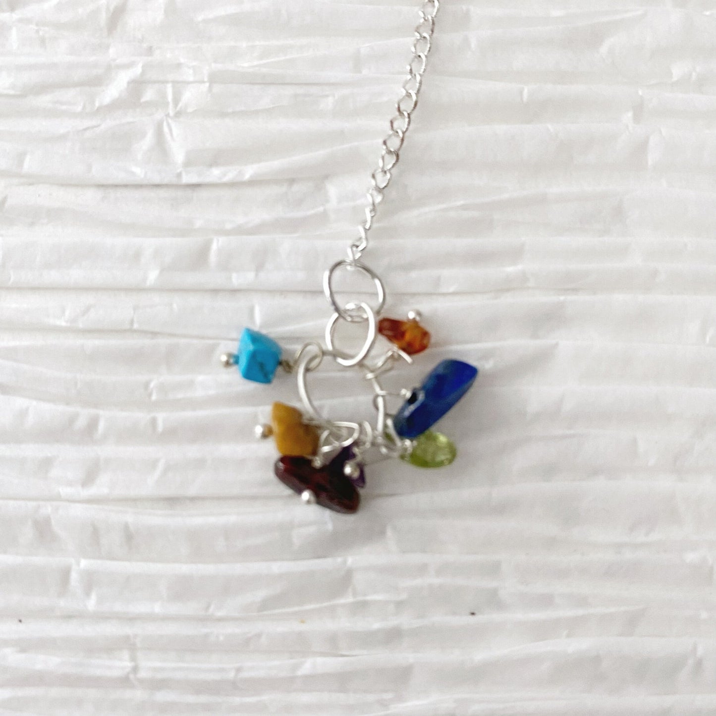 Rainbow Moonstone Hexagonal Pendulum