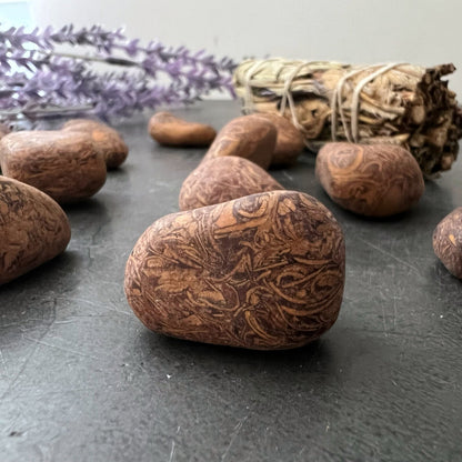 Calligraphy Jasper Tumbled Stones