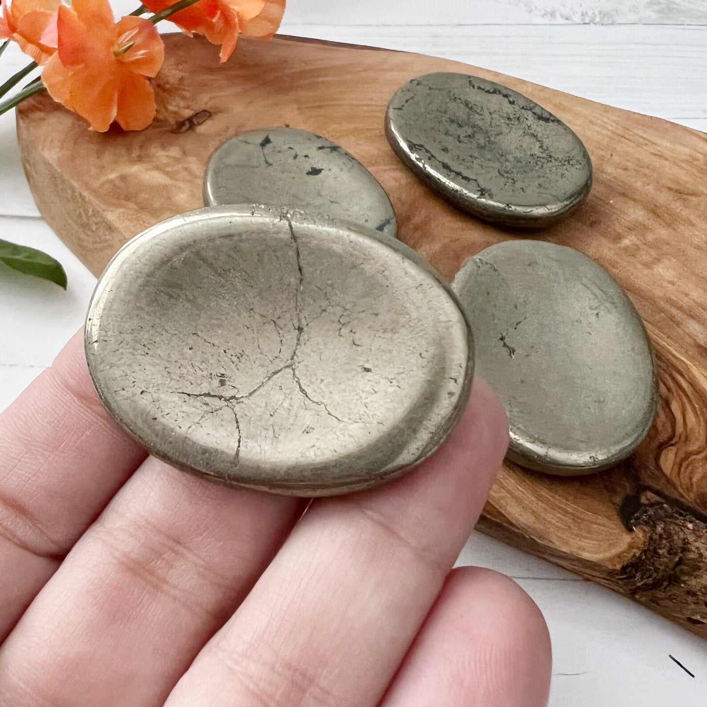 Pyrite Worry Stone