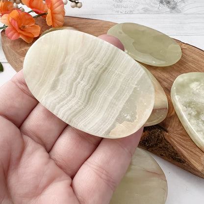 Green Onyx Worry Stone