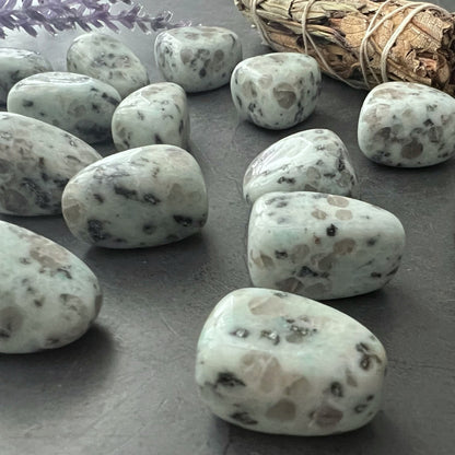 Kiwi Jasper Tumbled Stones