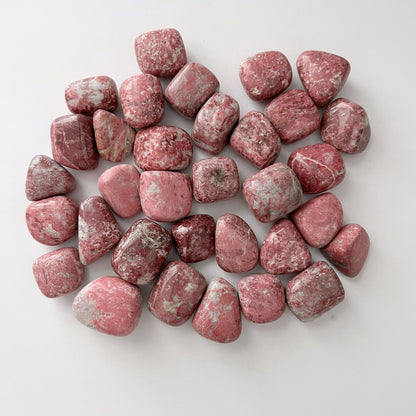 Thulite Tumbled Stones