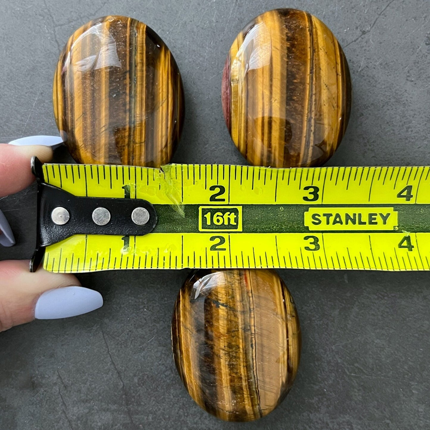 Tiger Eye Palm Stone