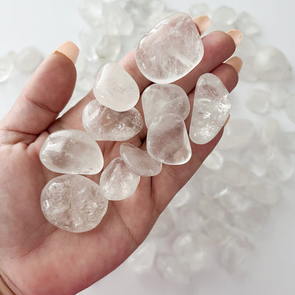 Clear Crystal Quartz Tumbled Stones