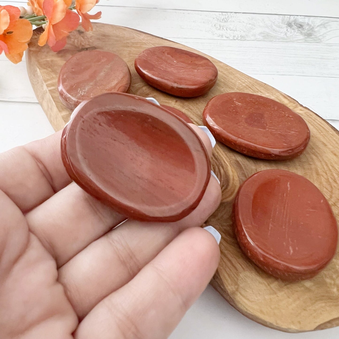 Red Jasper Worry Stone