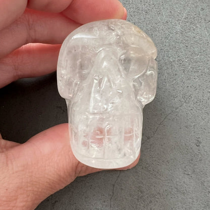 2" Clear Quartz Crystal Skull