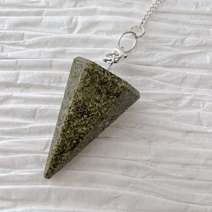 Epidote Hexagonal Pendulum