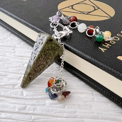 Epidote Hexagonal Pendulum