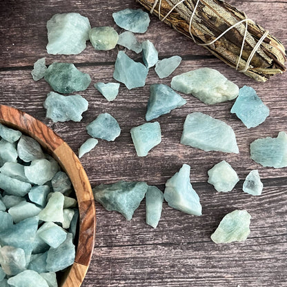 Raw Aquamarine Stones