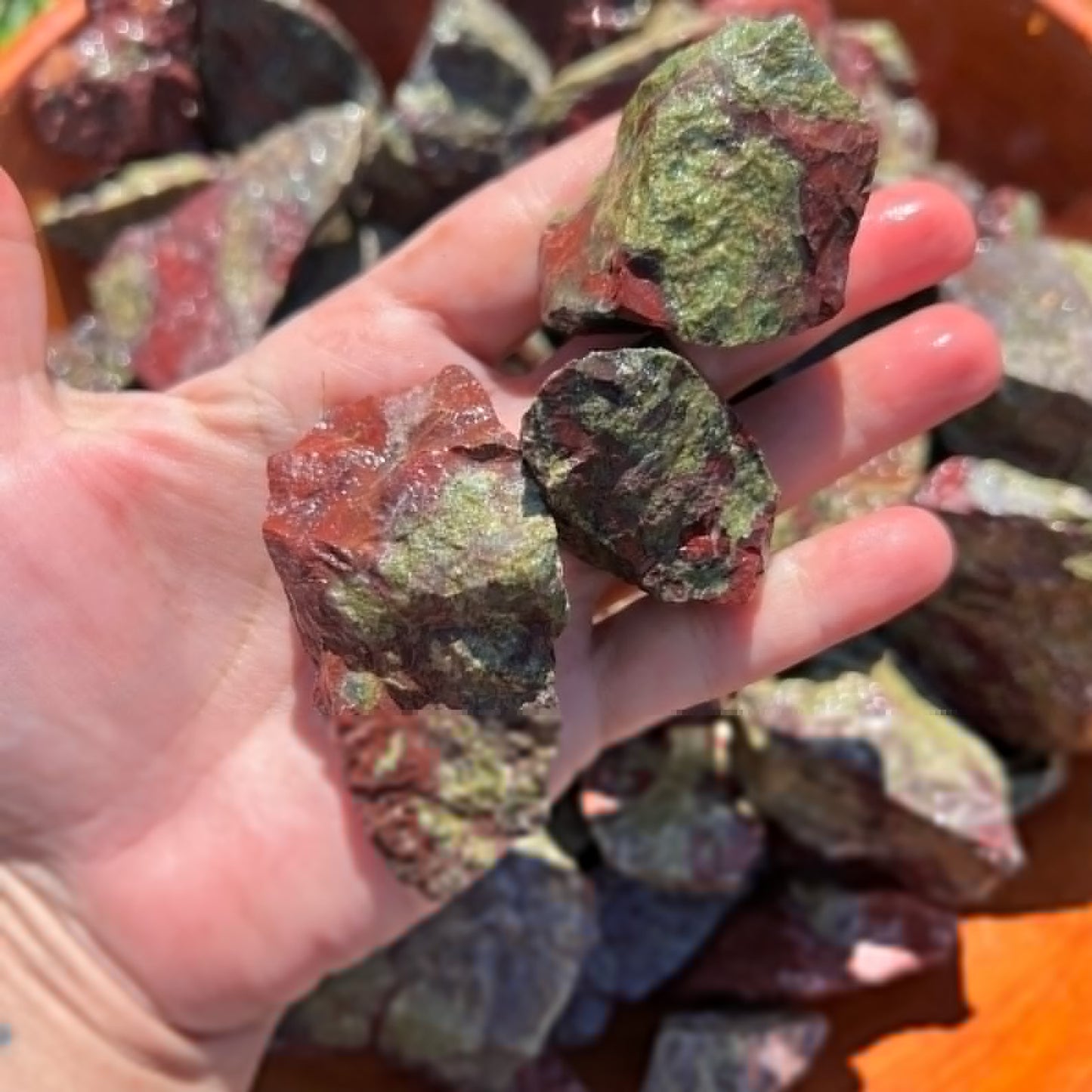 Raw Dragon Blood Jasper Stones