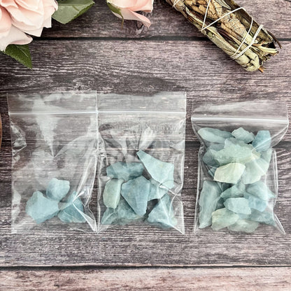 Raw Aquamarine Stones