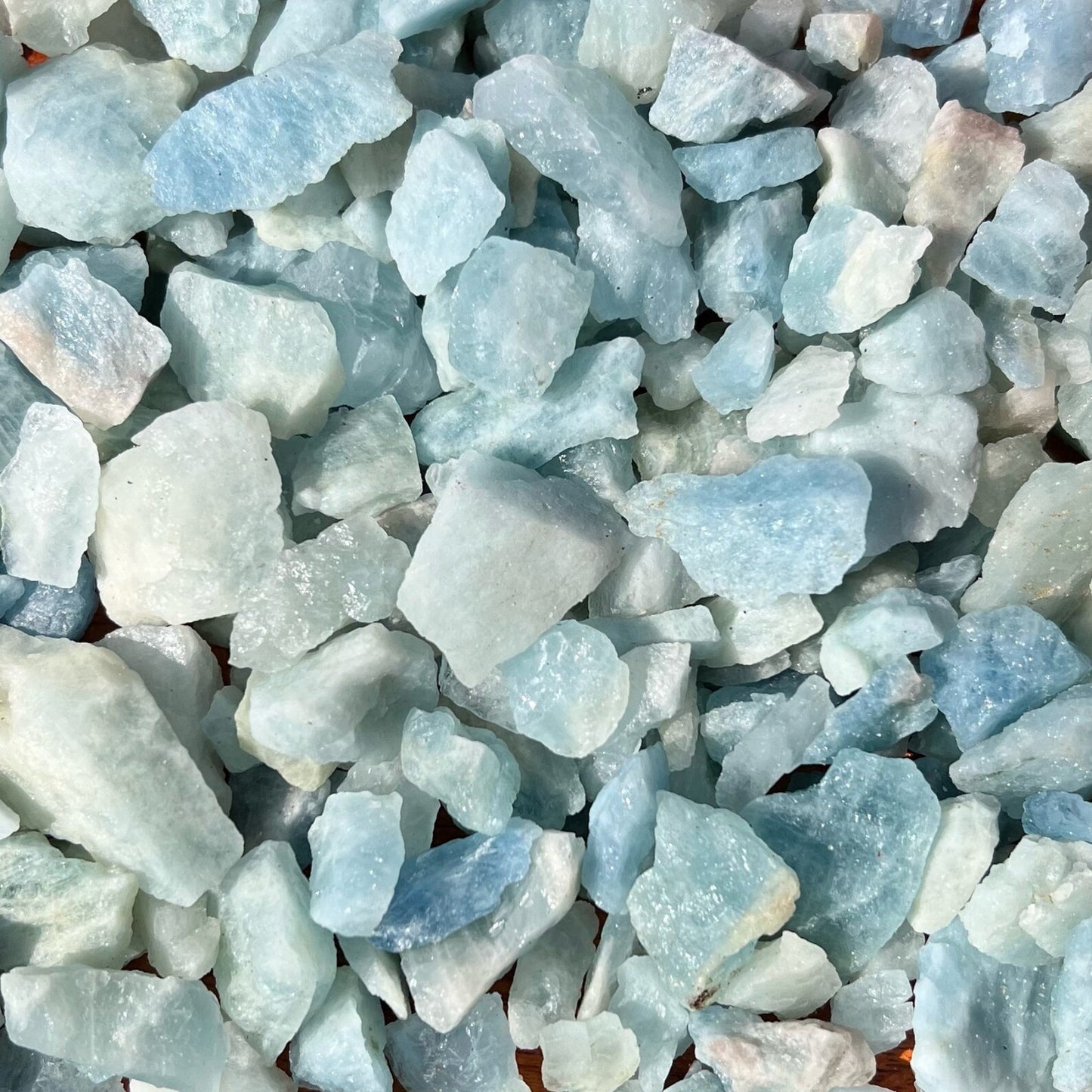 Raw Aquamarine Stones