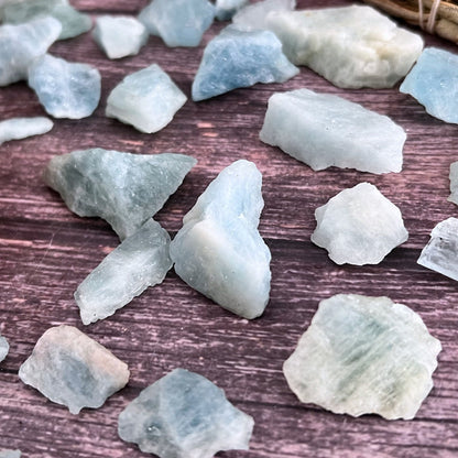 Raw Aquamarine Stones