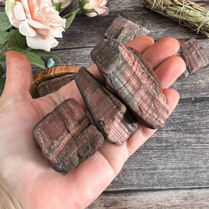 Raw Red Tiger Eye Stones