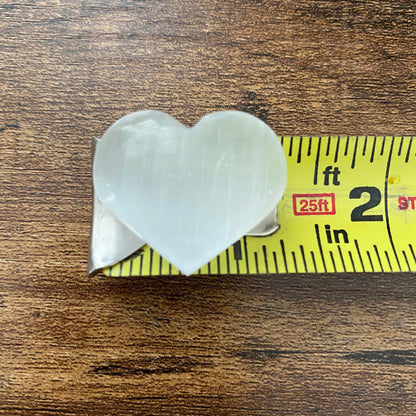 1" Mini Selenite Pocket Heart