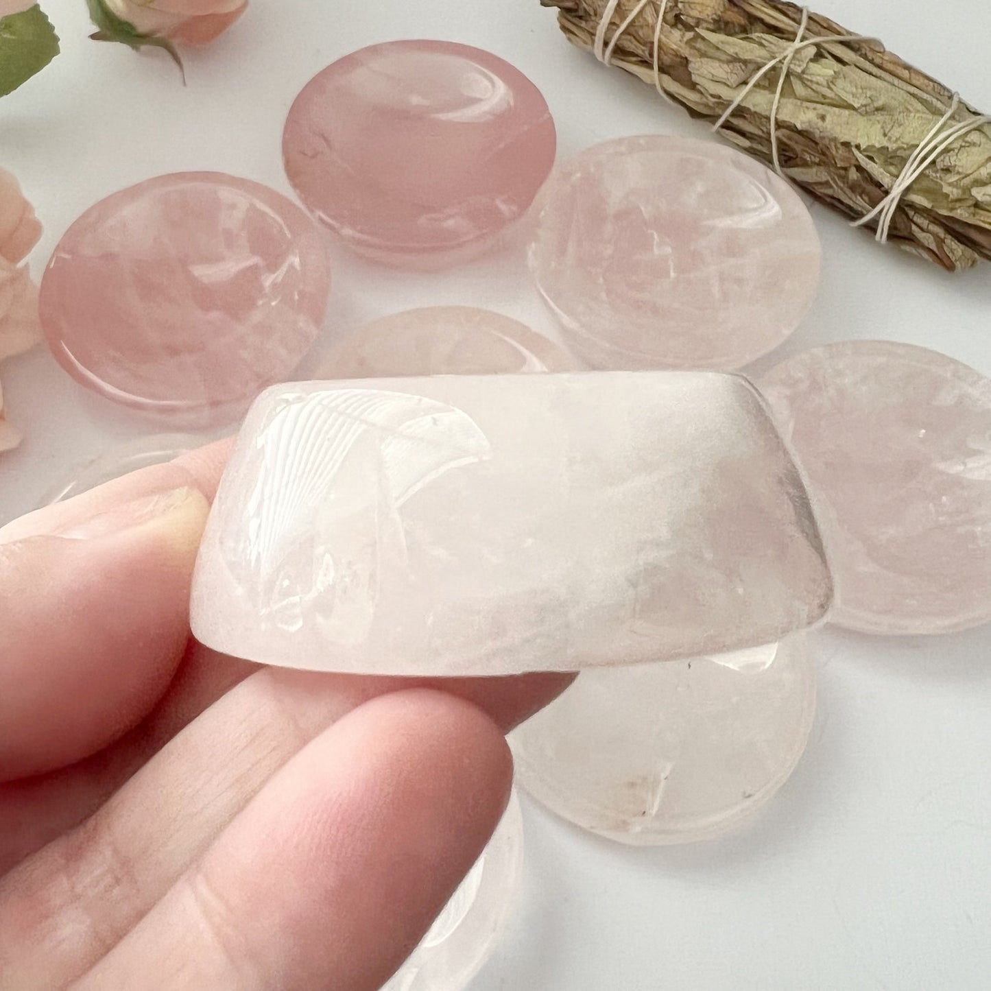 2" Mini Rose Quartz Offering Bowl