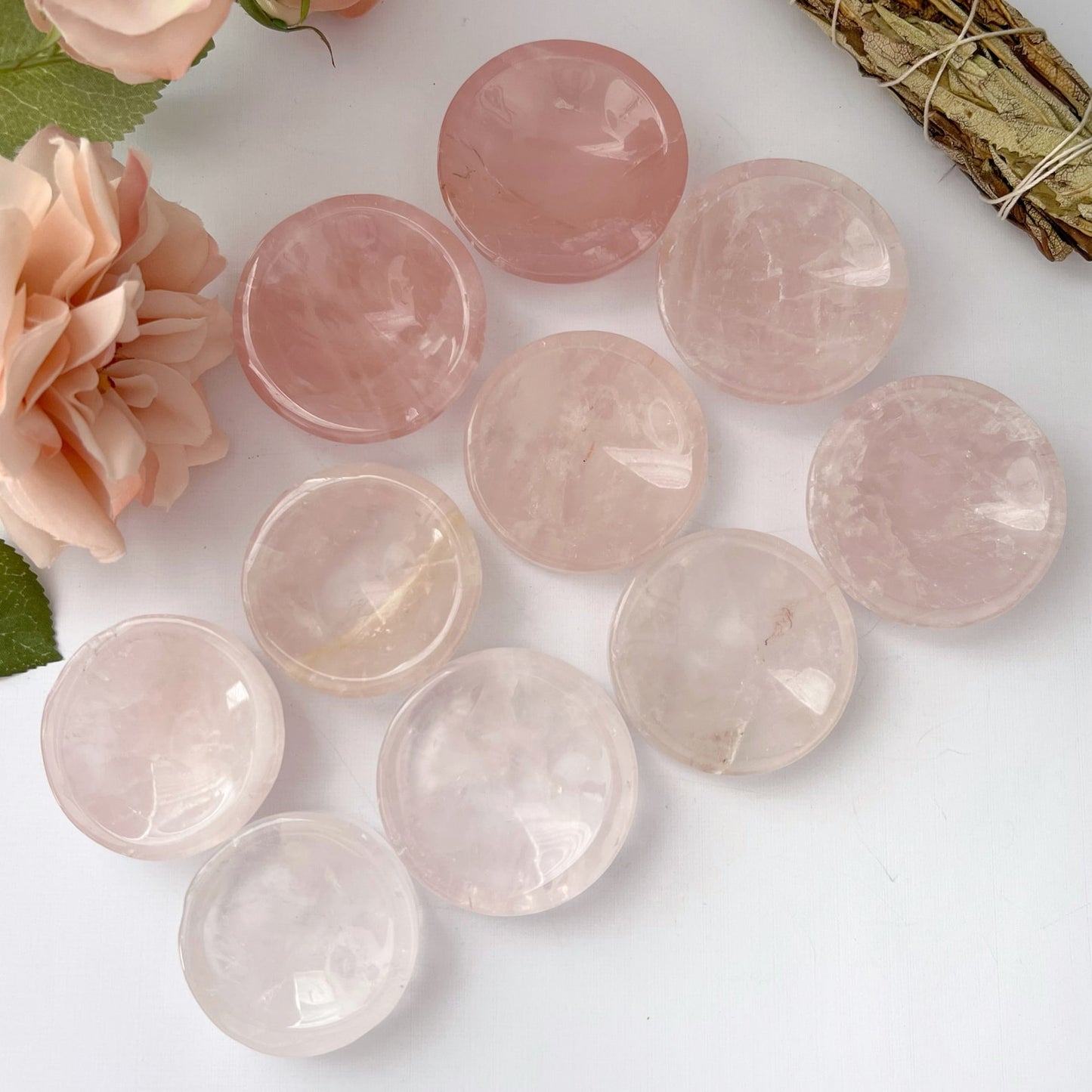 2" Mini Rose Quartz Offering Bowl