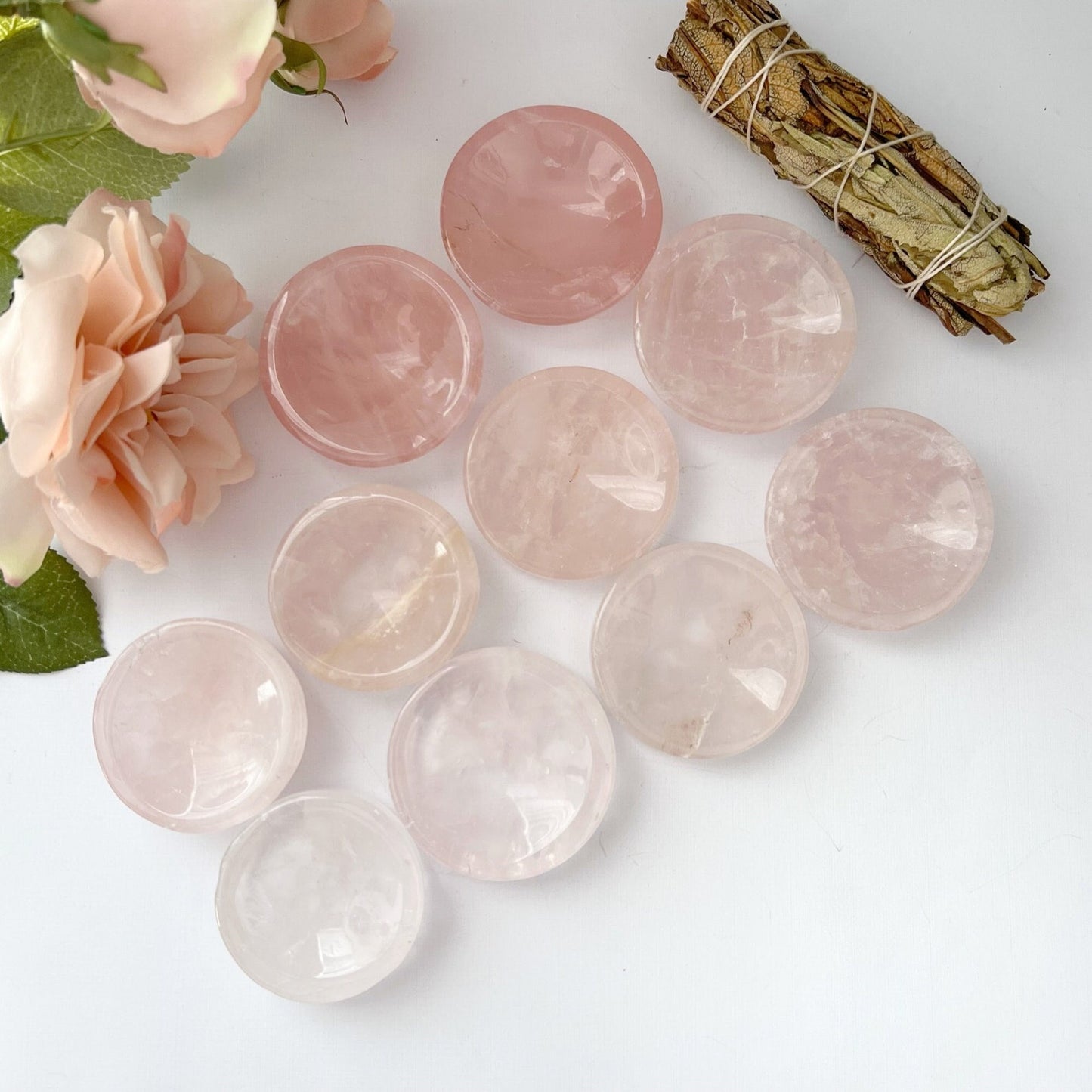 2" Mini Rose Quartz Offering Bowl