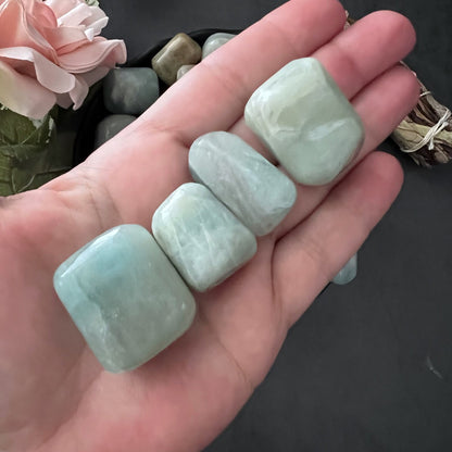 Aquamarine Tumbled Stones