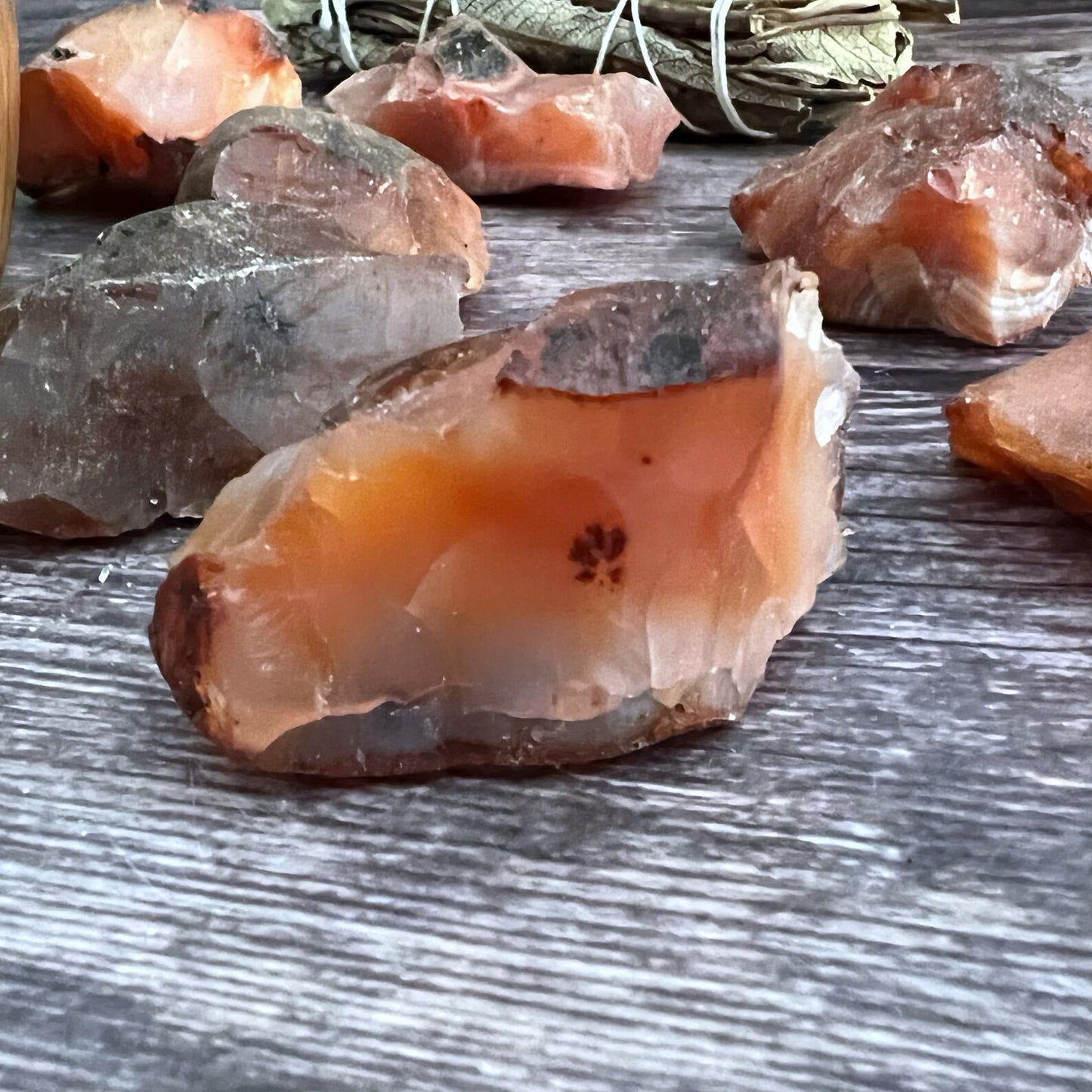 Raw Carnelian Stones