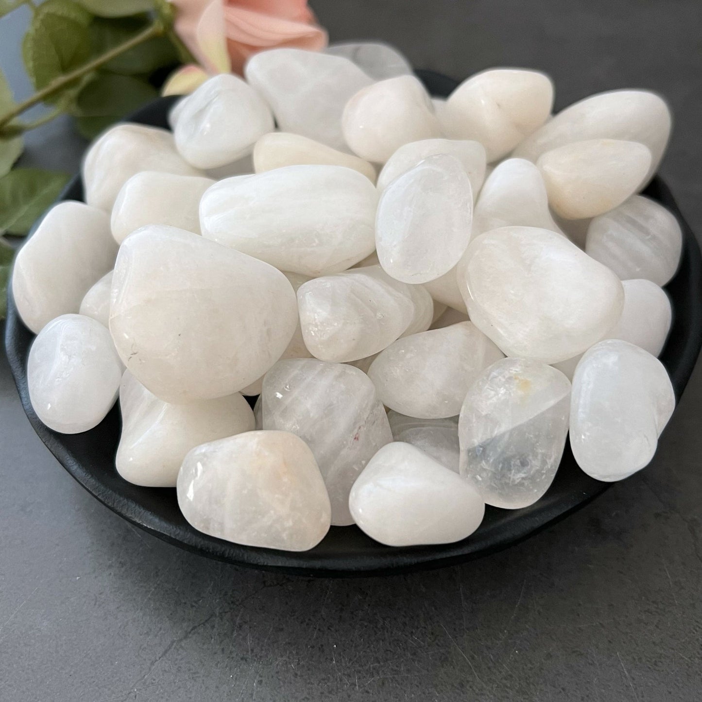 Snow Quartz Tumbled Stones