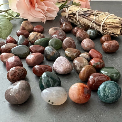 Fancy Jasper Tumbled Stones