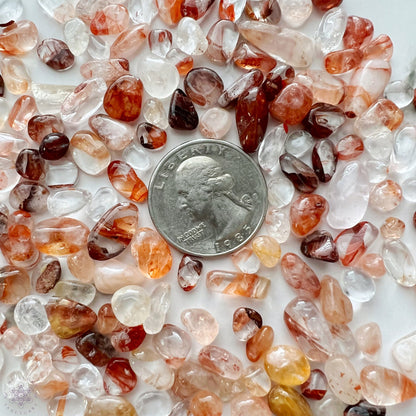 Fire Quartz Crystal Chips