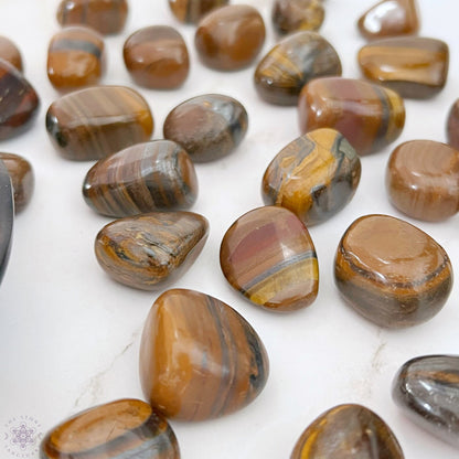 Tiger Iron Tumbled Stones