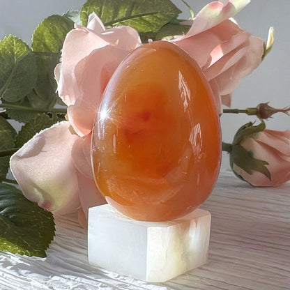 1.75" Carnelian Agate Egg