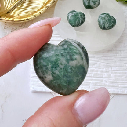 1" Mini Rich Jade Heart